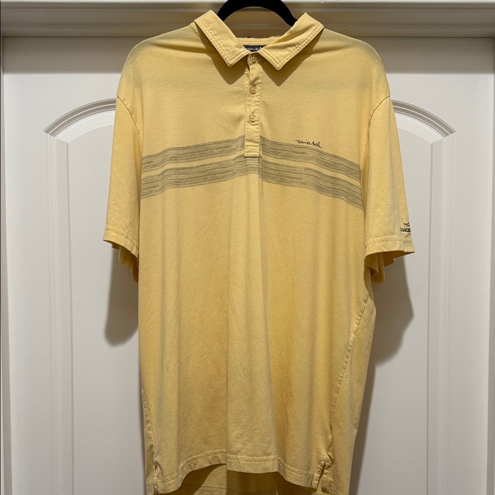 Men's Travis Mathew Yellow Casual Shirt